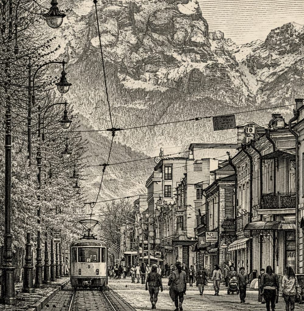 Владикавказ гравюра